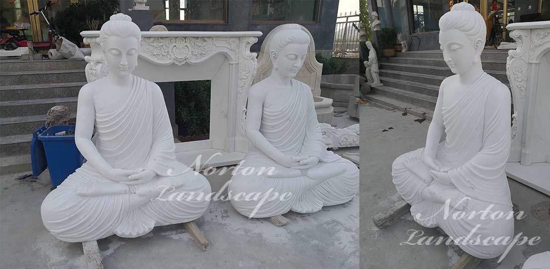 Marble Buddha statue