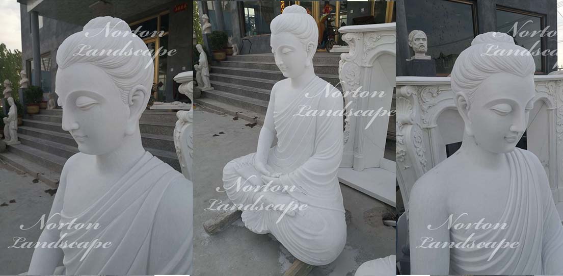 Marble Buddha statue