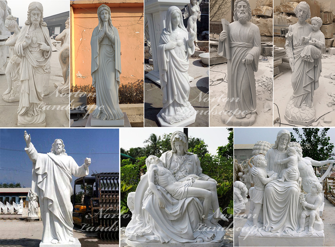 Marble Jesus statues