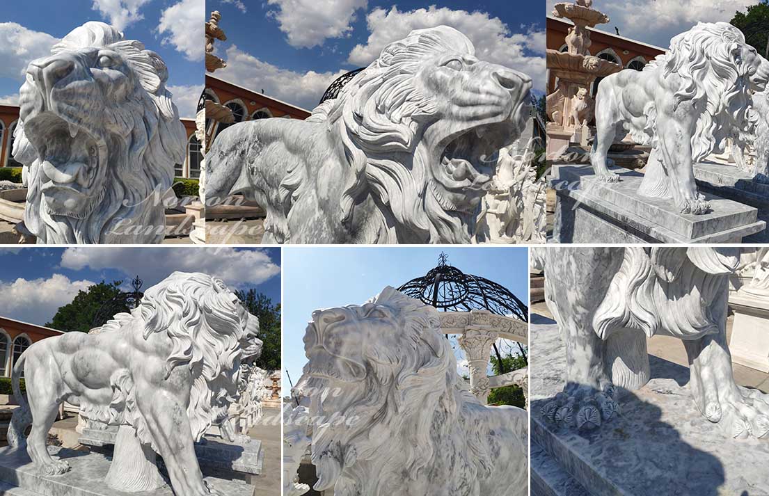 marble lion sculpture