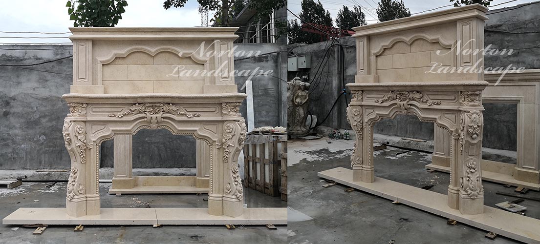 Antique marble fireplace