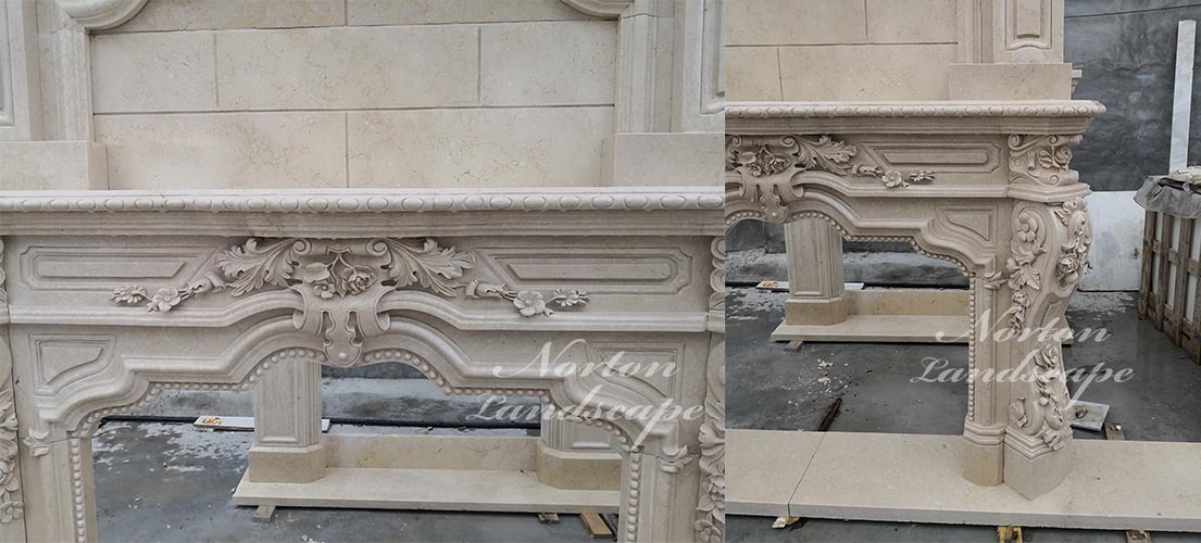 Antique marble fireplace