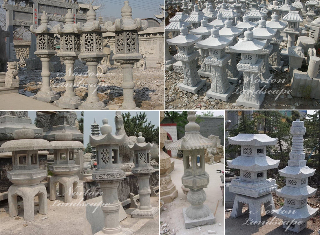 stone carved lantern