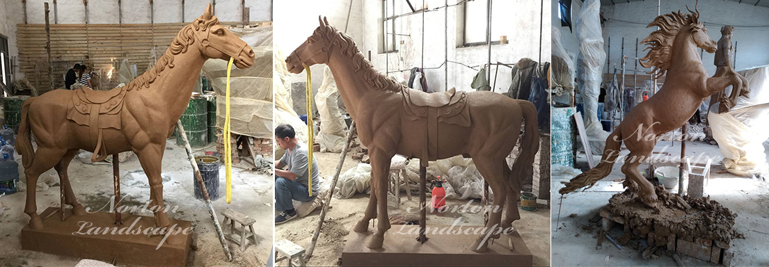 bronze  horse sculpture