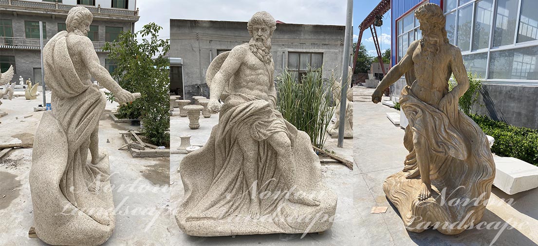 marble Poseidon sculpture