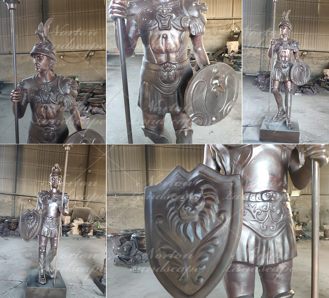 Bronze soldier statue