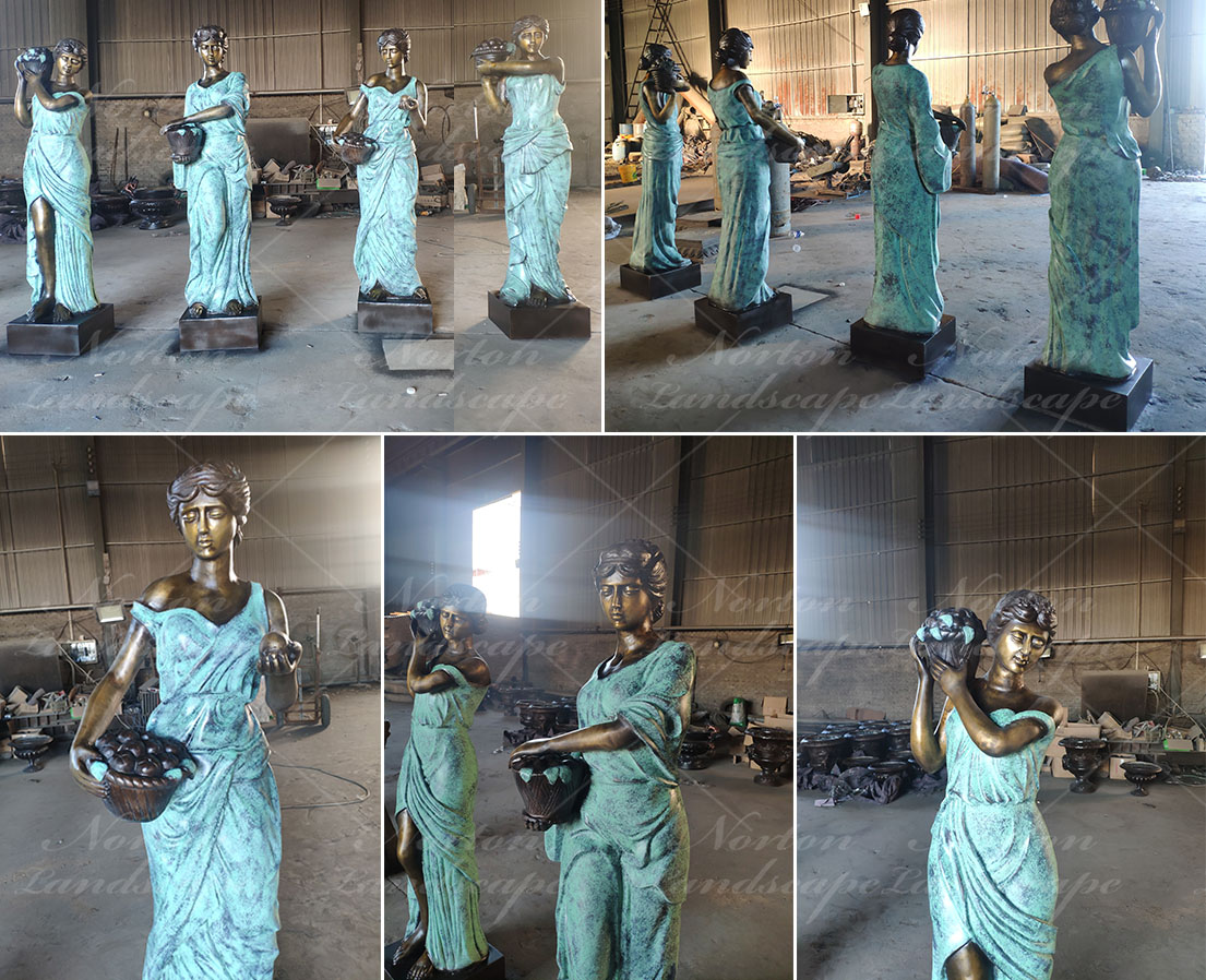 Bronze four seasons statue