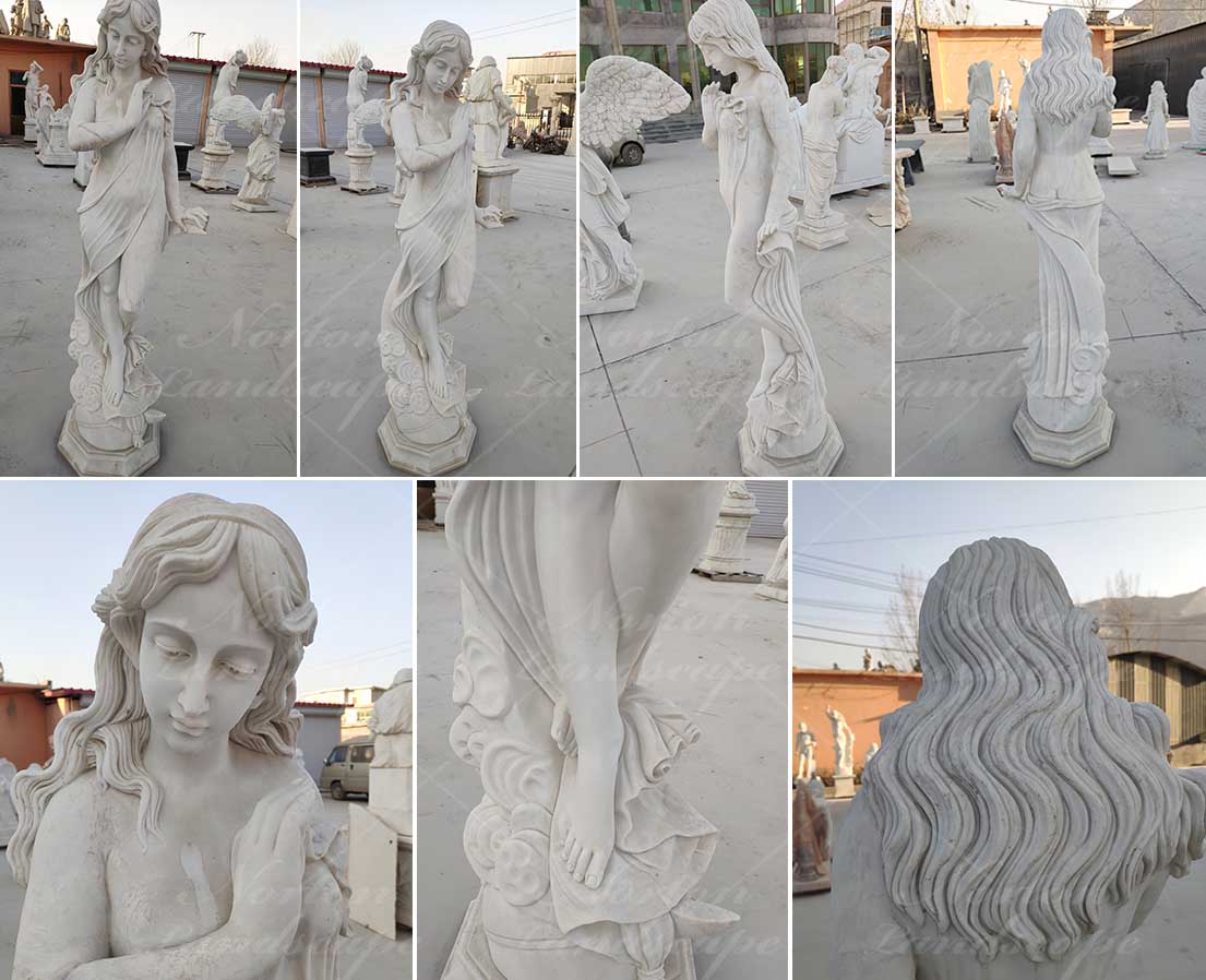 Marble woman statue