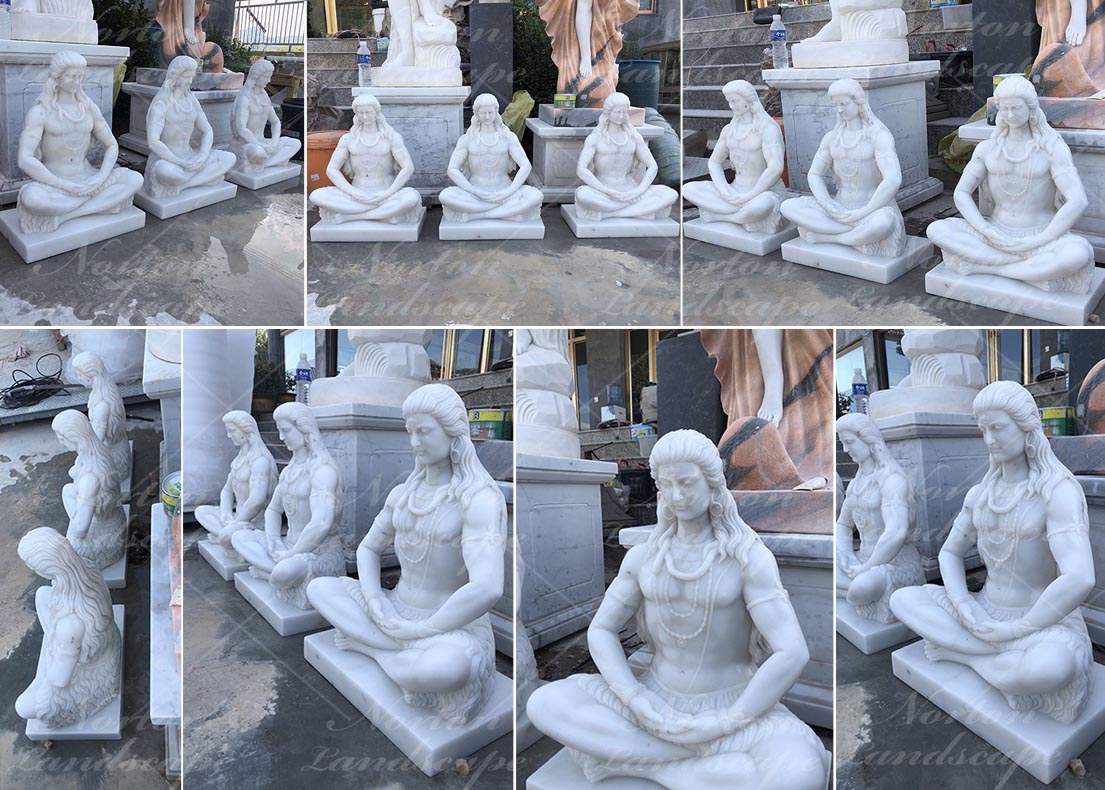 Marble shiva statue