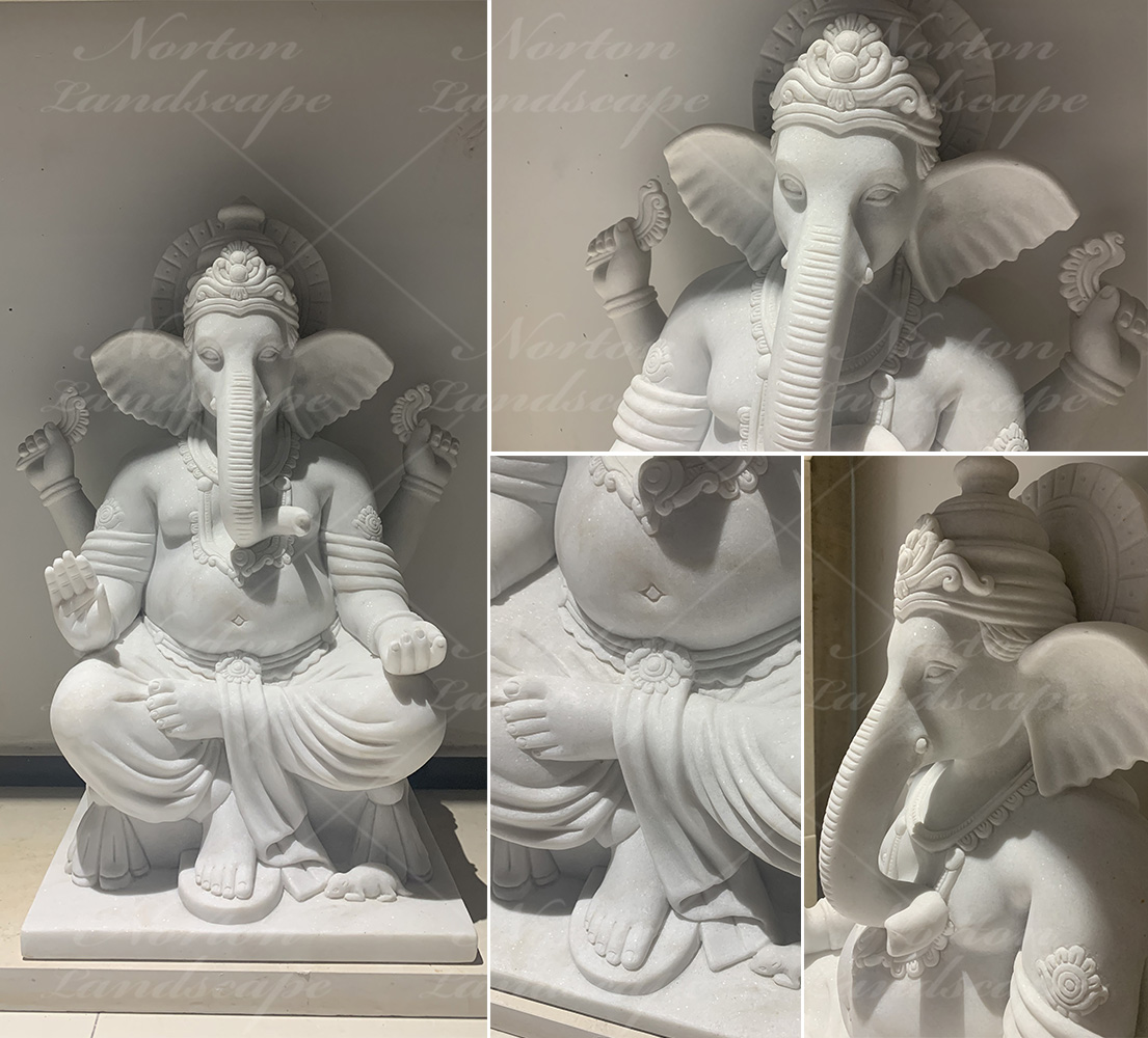 Marble ganesha statue sculpture