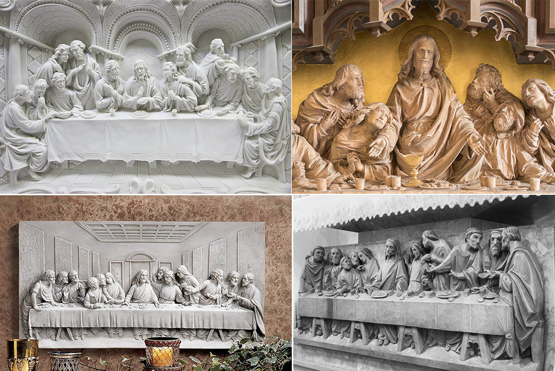 The Last Supper Marble Relief Sculpture
