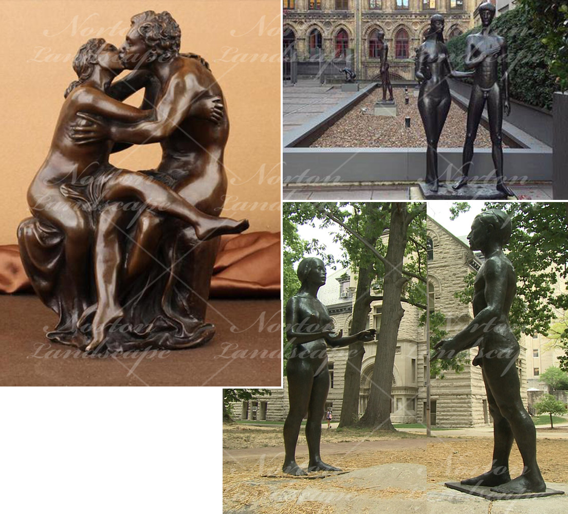 Bronze Adam And Eve Statue