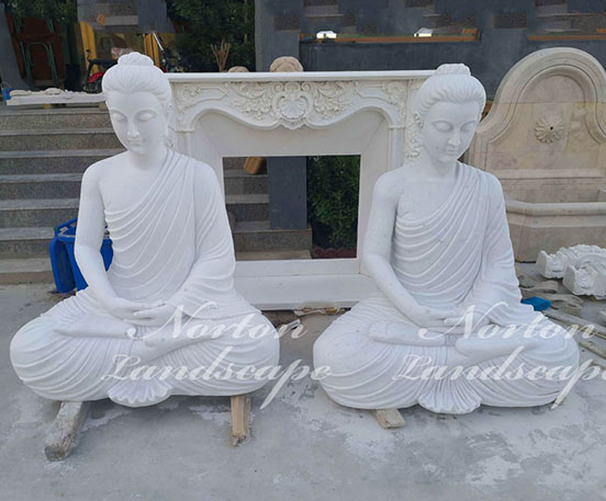 Marble Buddha statue