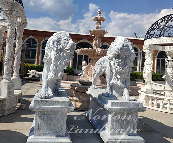 marble lion sculpture