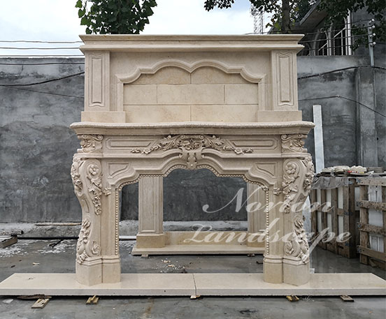 Antique marble fireplace