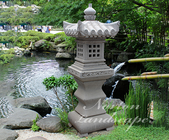 stone carved lantern