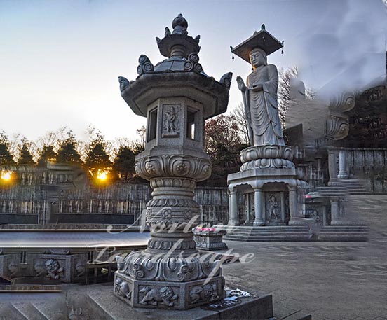 Japanese style stone lantern