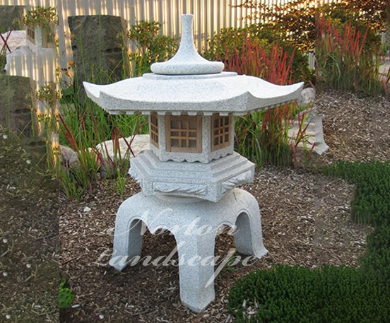 Japanese style stone lantern