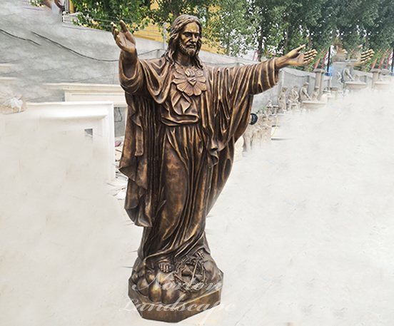 Bronze Jesus statue