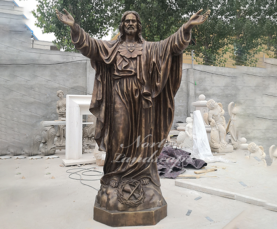 Bronze Jesus statue