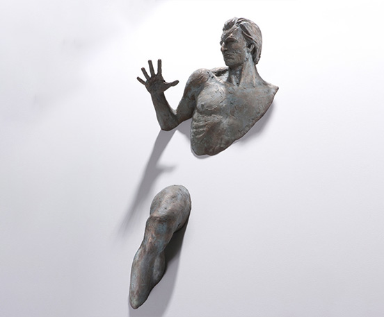 3d wall decoration man sculpture