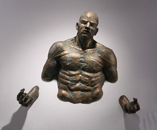 wall decoration man statue