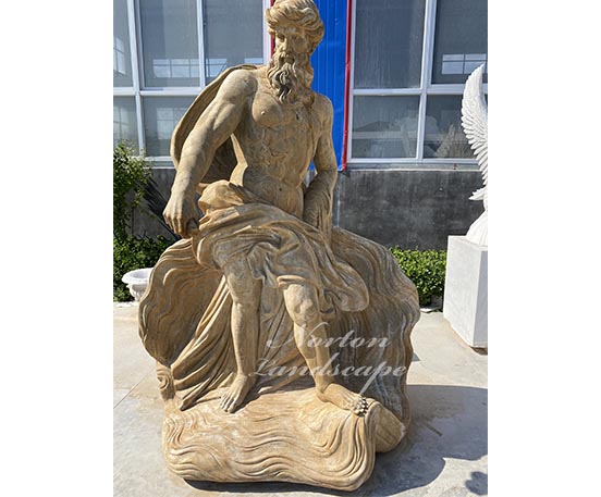 marble Poseidon sculpture