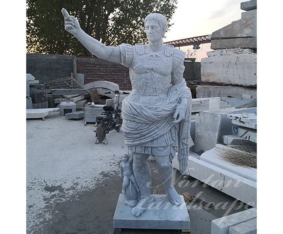 marble Roman figure Augustus statue