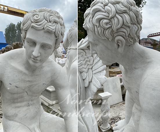 marble nude man sculpture