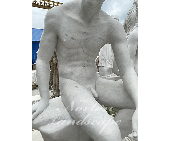 marble nude man sculpture