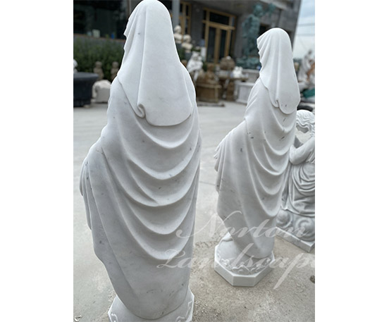 marble virgin mary sculpture