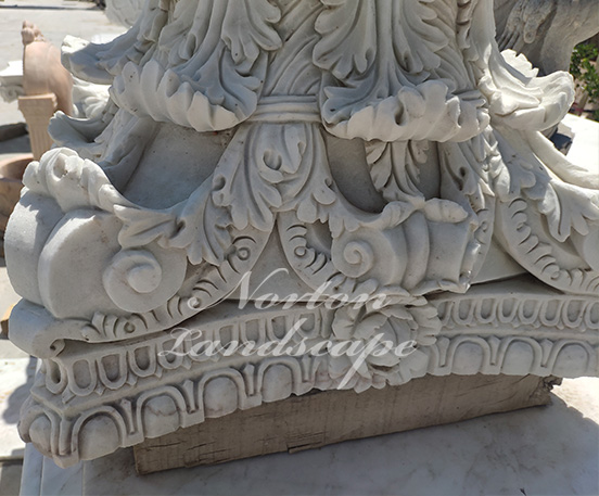 hand carved marble capital