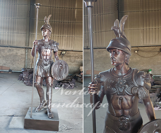 Bronze soldier statue
