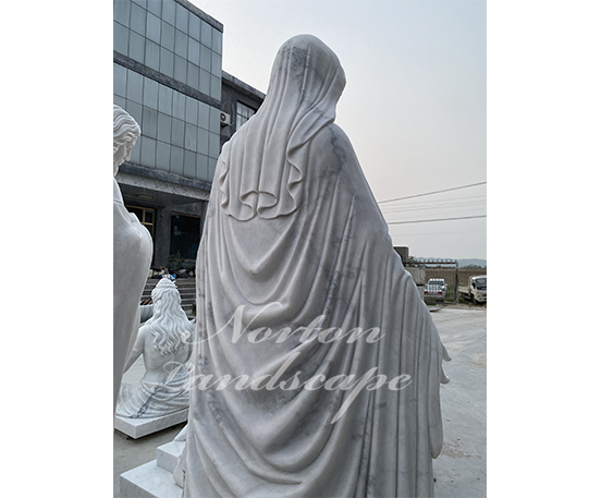 marble virgin mary statue
