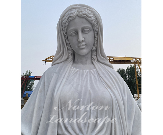 marble virgin mary statue