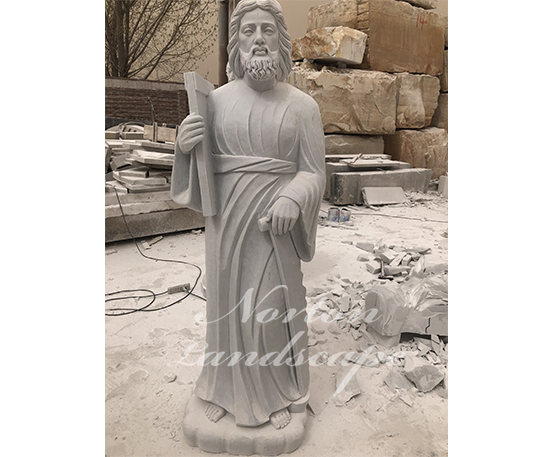 Stone carving marble jesus statue