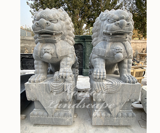 Outdoor Garden Decoration Large Granite Marble Chinese Foo Dog Statues - Foo Dog Statue Garden Outdoor Garden Decoration Large Granite Marble Chinese Foo Dog Statues - Foo Dog Statue Garden