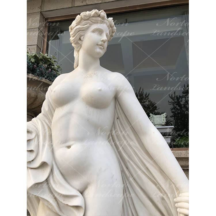 Nude lady marble wall fountain