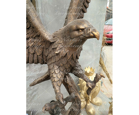bronze eagle sculpture