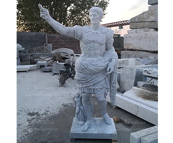 Marble Roman Emperor Augustus Statue
