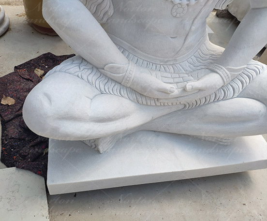 white marble shiva statues