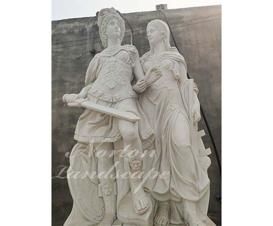 greek woman soldier statues