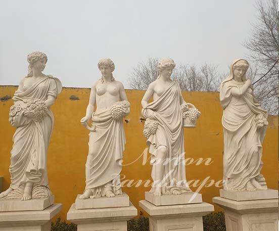 Stone four seasone statues