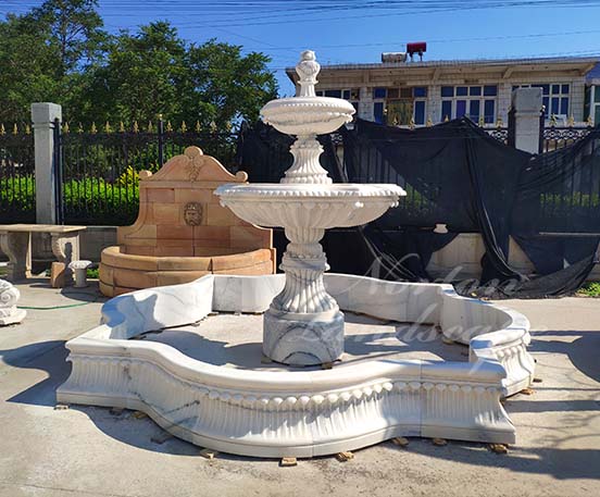 4 tiers European style marble fountain