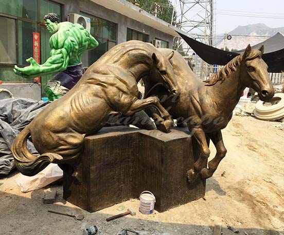 Bronze horse statue