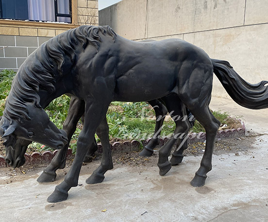 Metal animal horse statue