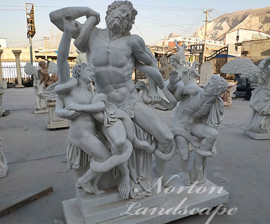 Greek statue Laocoön and his sons marble sculpture
