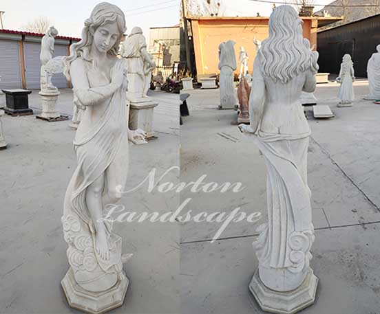Marble woman statue