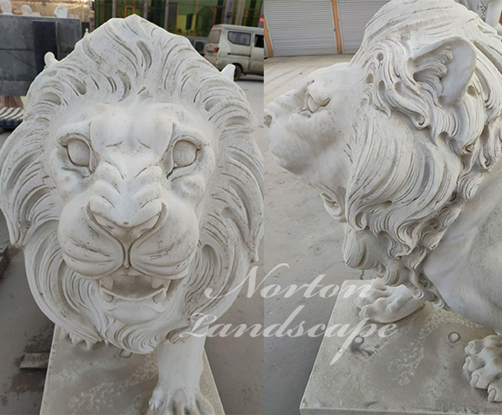 Hot sale marble lion statues