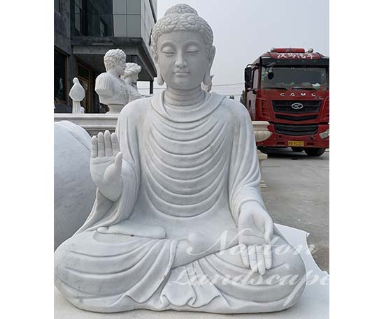 Stone carving marble buddha statue